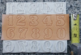 Number Set to Match Tandy Craftool 1" Letter Set