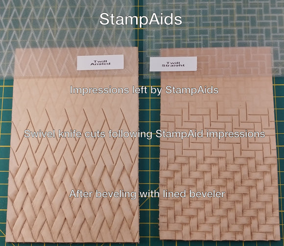 StampAids™ for Tooling the Twill Weave Pattern