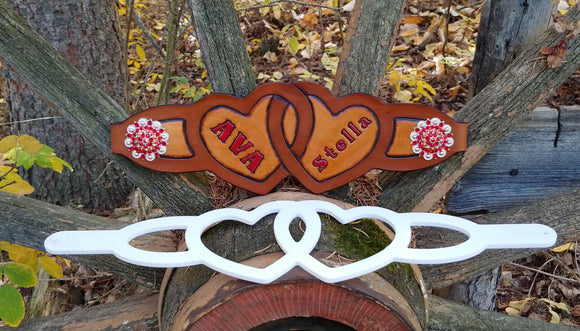 Hearts Template for Bronc Halter Noseband